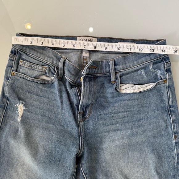 FRAME Le Boy Distressed Jeans – Size 29 - Picture 3 of 6